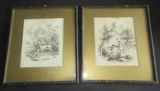 paire Dessins crayon aquarelle