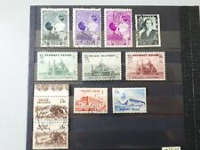 timbres belges : 1937 - 1938 COB n° 447, 448, 450, 456, 481 à 483, 485 à 487