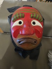 Masque japonais ancien en bois