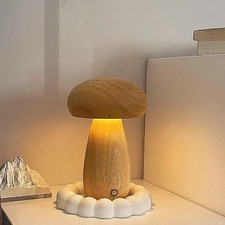Lampe Champignon Bois