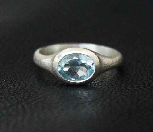 Aigue marine bague march - aigue-marine, bague,march