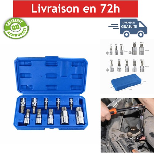 Coffret douilles torx xzn - coffret, 10