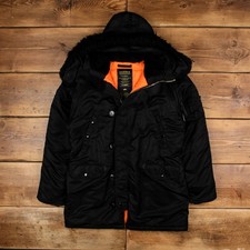 Vintage Alpha Industries Military Jacket XL Extreme Cold Weather N-3B (N)