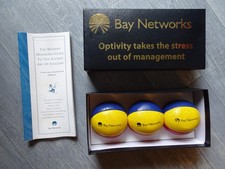 Balles de jonglage Publicitaires Bay Networks Neuves