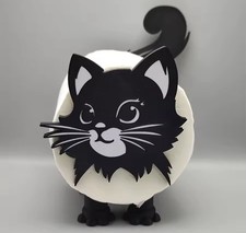 Support Porte-Papier Toilette Design Chat – Kit Complet