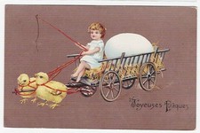 CPA Fantaisie JOYEUSES PAQUES