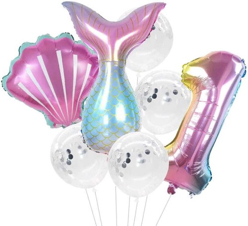 Ballons couleurs sirène - -,