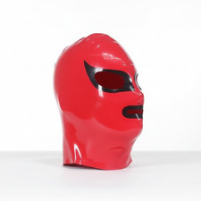 Cagoule en Latex rouge