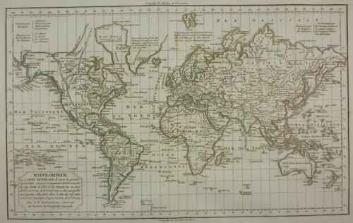 Carte ancienne mappemonde - carte, -mappemonde