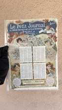 Rare Antique Original French Le Petit Journal 1912 Calendar