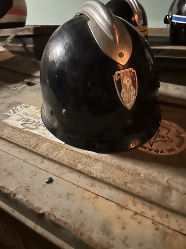 Casque ancien police - casque,