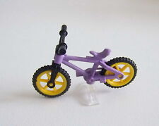 PLAYMOBIL (1523) CHILDREN - Purple & Black Bike with Clear Stand