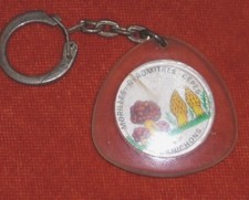 Vintage Le Champignon Symga Paris BOTZARIS Morilles Cepes Keyring Chain 