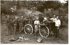 Germany, Military Canteen Vintage Silver Print Silver Print 9x14 