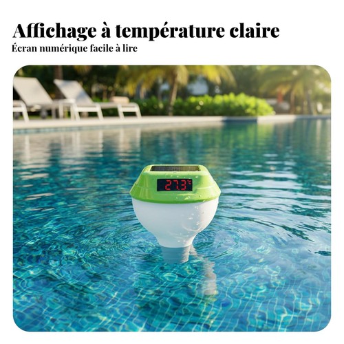 Thermomètre flottant solaire