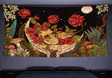 Gothique Crâne Fleur Lune