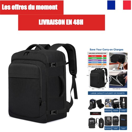 Sac dos cabine 55x40x20 cm - dos,