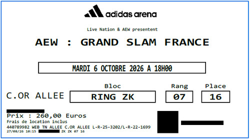 Aew catch france - catch, octobre