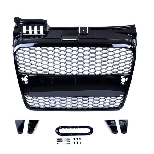 Calandre noir brillant nid - calandre,