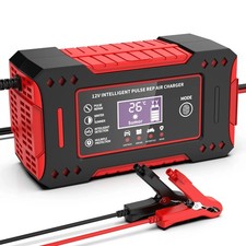 Chargeur De Batterie 12V 6A Intelligent Auto/Moto Écran LCD Réparation