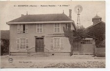 SOMPUIS - Marne - postcard 51 - La maison BAUDOT - à l'Obus - Aeolienne