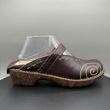 El Naturalista Yggdrasil Mary Jane Mules Women’s 38 Brown Leather