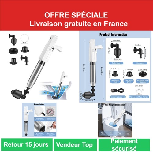 Déboucheur toilette air - toilette,