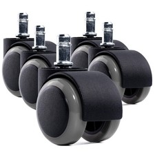Lot de 5 roulettes pour Fauteuil de Bureau - Dimension  11 x 48 mm - roulette...