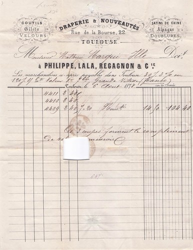 Toulouse drapier regagnon - 31,