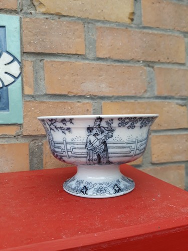 Coupe bol porcelaine bleu - coupe,