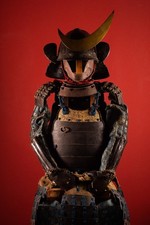 Samurai Armor Yoroi Life-size F/S w/chest Edo Period Japanese Antique Kabuto