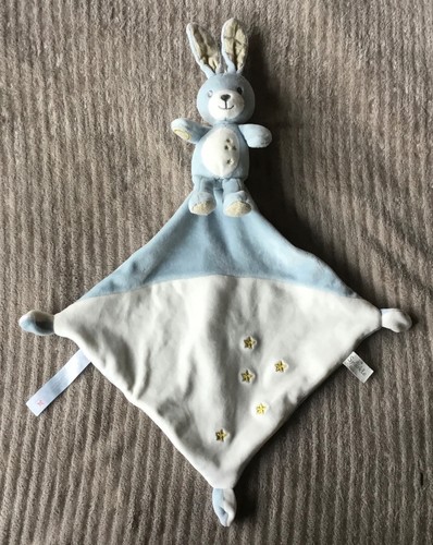 Doudou lapin bleu - doudou,