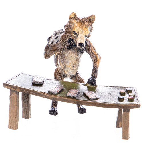 Sculpture renard table - renard,