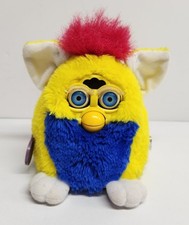 VTG 1999 Furby Baby Primary Yellow Blue Red Model 70-940 Tiger Electronics WORKS