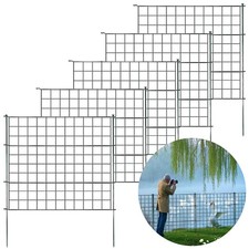 Clôture En Treillis Ensemble De 5 Pièces Extensible Pour Jardin, 3,5 M Long