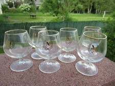 6 VERRES à COGNAC VERRE