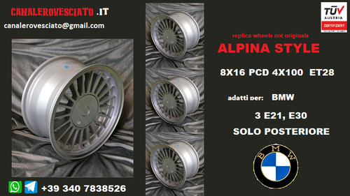 Jantes alpina pouces - 16,