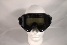 Oakley O Frame Adult MX Goggles Jet Black/Dark Grey Lens Motocross Dirt Bike