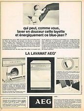 ADVERTISING 1965 AEG Washing Machine