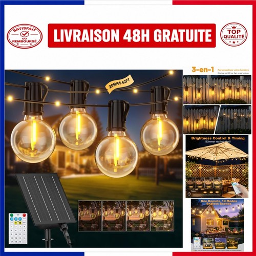 Guirlande solaire extérieur - guirlande,
