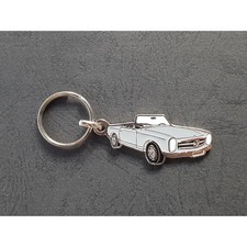 Porte-clés profil Mercedes Pagode w113, 230SL 250SL 280SL (gris)