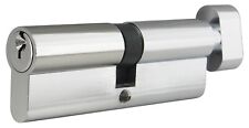 INOX CYEU-3535TK-26 Euro Cylinder Schlage C Keyway, Key & T-Turn Polished Chrome