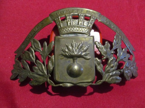 Plaque casque pompier - plaque,