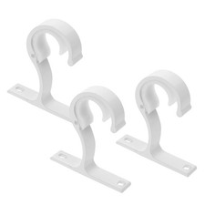  Lot de 3 crochets pour tringle à rideaux : supports en alliage d'aluminium