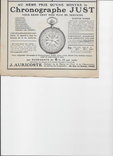 Publicité ancienne 1913