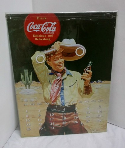 Coca cola calendrier - coca, fer