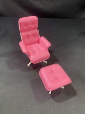 1998 Barbie's Dream House So Real So Now Family Room Lounge Chair + Ottoman EUC