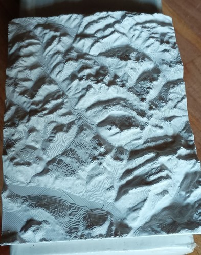 Carte topographique relief - topographique,