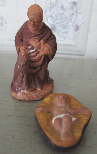 Lot anciens santons - lot,