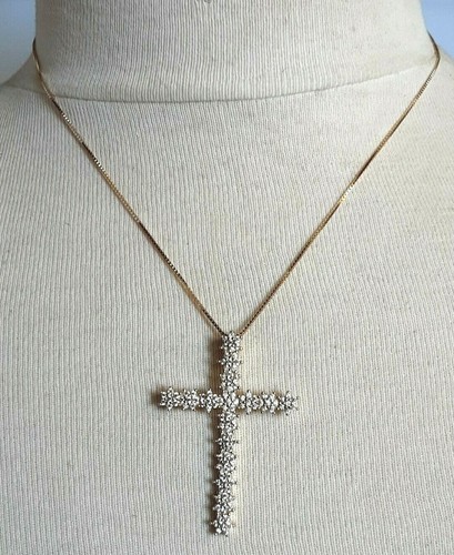Collier croix vermeil - collier,